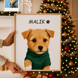 Quadro Retrato Colorido Personalizado